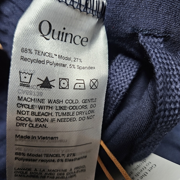 2 Quince SuperSoft Fleece Joggers 1 Black 1 Navy Size Kids 12 - Picture 5 of 6